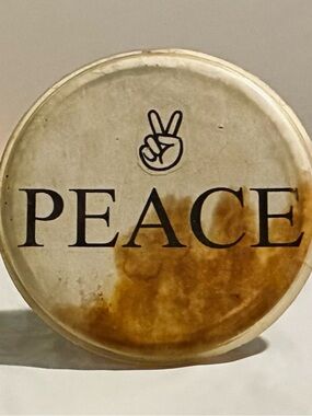 Vintage 1960s Anti-War Peace Movement Flasher Button (Easel Back)